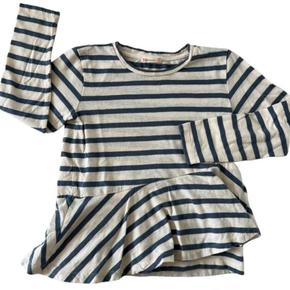 Tee-shirt court noir manches longues streetwear | Ado fille XXS-L - Casual Sénas